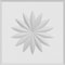 Ekena Millwork Standard Sedgwick Flower Rosette With Beveled Edge, 8"W x 8"H x 1/2"P ROSP080X080X050SDG10 - alternate 2